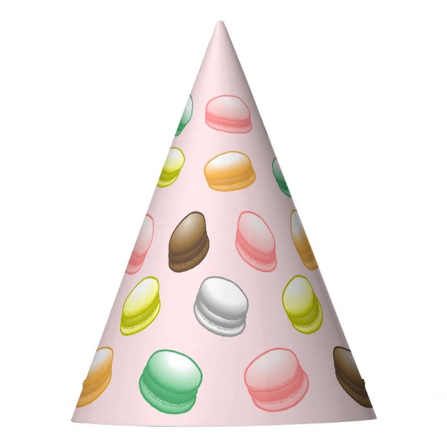 Sweet 16 Macarons Partyhütchen (Vorderseite)