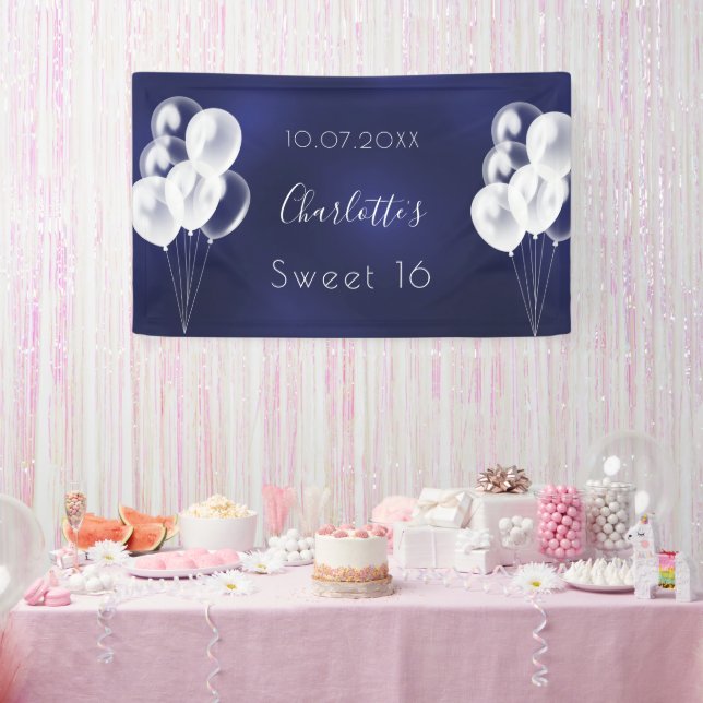 Sweet 16 Marinebrüllons Party Banner (Party)