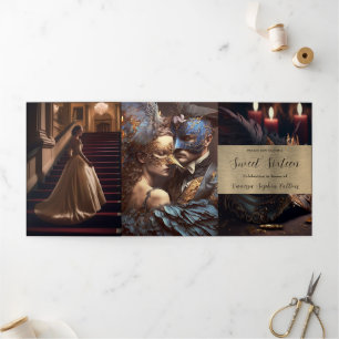 Sweet 16 Masquerade Party Einladung