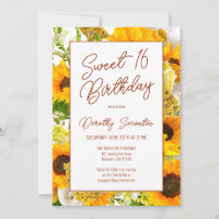Sweet 16 Moderne Sonnenblume