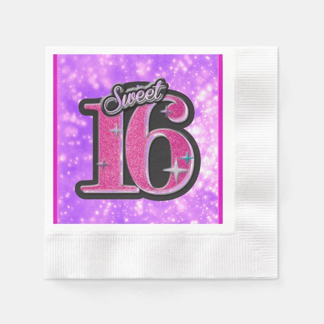 Sweet 16 Napkins Serviette (Vorderseite)
