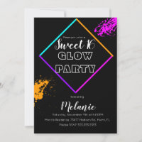 Sweet 16 Neon Glow in der dunklen Multilaserfarbe