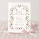 Sweet 16 Pastel Floral Meadow Birthday Party Einladung<br><div class="desc">Embraced in a harmonious palette of soft pastels—from gentle pinks and dreamy blushes to soothing lavenders, cheerful yellows, and serene blues—our Sweet 16 invitation is a beautiful tribute to this unforgettable milestone. Let it set the tone for a celebration filled with joy, laughter, and the excitement of stepping into a...</div>