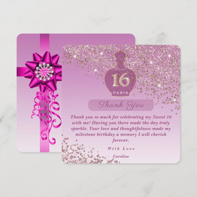 Sweet 16 Rosé Duftstudio Danke (Vorne/Hinten)