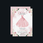Sweet 16 Rose Gold Blush Aquarell Blume Kleid Einladung<br><div class="desc">Adorable, Rose Gold und rot Blumen, 16 . Geburtstag Geburtstagsparty Einladungen. Einfach mit Ihren Daten personalisieren. Bitte kontaktieren Sie mich per Chat, wenn Sie Fragen zum Kunstwerk haben oder eine Anpassung benötigen. Karo der Auflistung für weitere Elemente. BITTE BEACHTEN SIE: Für Unterstützung bei Bestellungen, Versand, Produktinformationen usw. wenden Sie sich...</div>