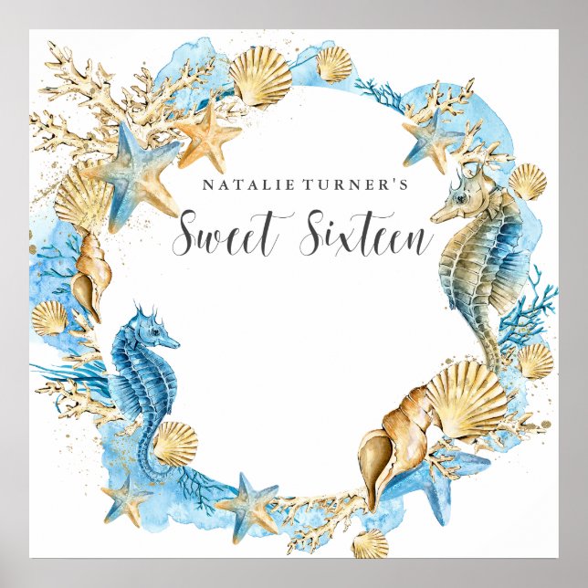 Sweet 16 Signature Message Board Poster (Vorne)