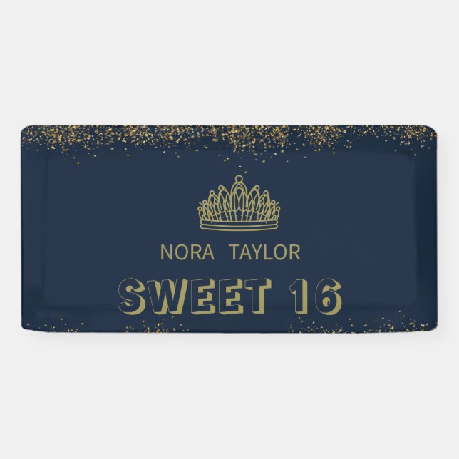 "Sweet 16 Soirée: Glam, Glitz, und Gute Zeiten! Banner (Horizontal)