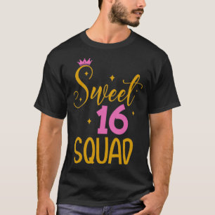 Sweet 16 Squad 16. Geburtstagsgeschenk T-Shirt