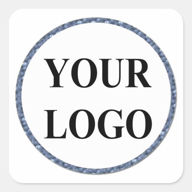 Sweet 16 Stickers ADD DEIN LOGO Black Gold Moderne (Vorderseite)