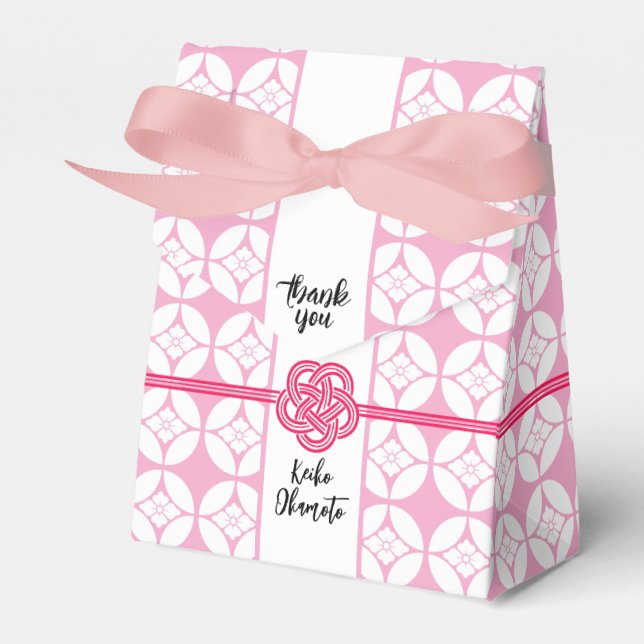 Sweet 16 Sushi Party 花 菱 七 宝 Hanabishi Shippo 紋 Geschenkschachtel (Vorderseite)