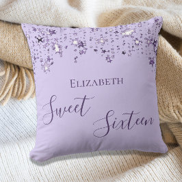 Sweet 16 violet lila stars kissen