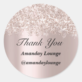 Sweet 16. Wedding Bridal Confetti Danke für die gr Runder Aufkleber