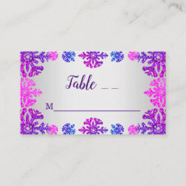 Sweet 16 Winter Snowflake Geburtstag Platzkarte