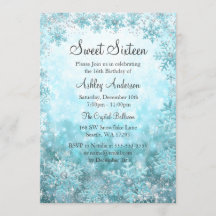Sweet 16 Winter Wonderland Sparkle Schneeflocken