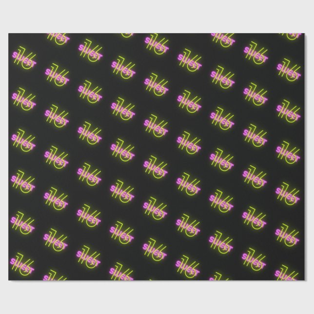 Sweet 16 Wrapping Paper Geschenkpapier (Flach)