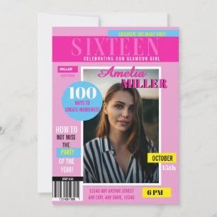Sweet 16   Zeitschrift Einladung