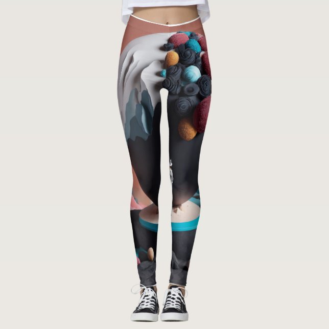 Sweet 3D gedruckt Leggings (Vorderseite)
