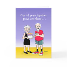 Sweet 48. Wedding Anniversary Card