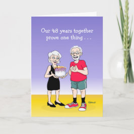 Sweet 48. Wedding Anniversary Card Karte