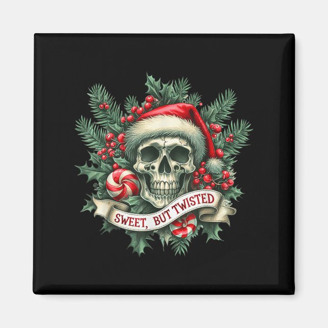 Sweet aber gefickt Candy Retro Skeleton Skeleton S Magnet (Vorne)