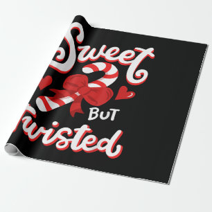 Sweet aber gefickt Funny Weihnachts Candy Cane Xma Geschenkpapier