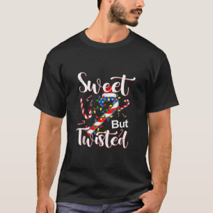 Sweet aber gefickt Funny Weihnachts Candy Cane Xma T-Shirt