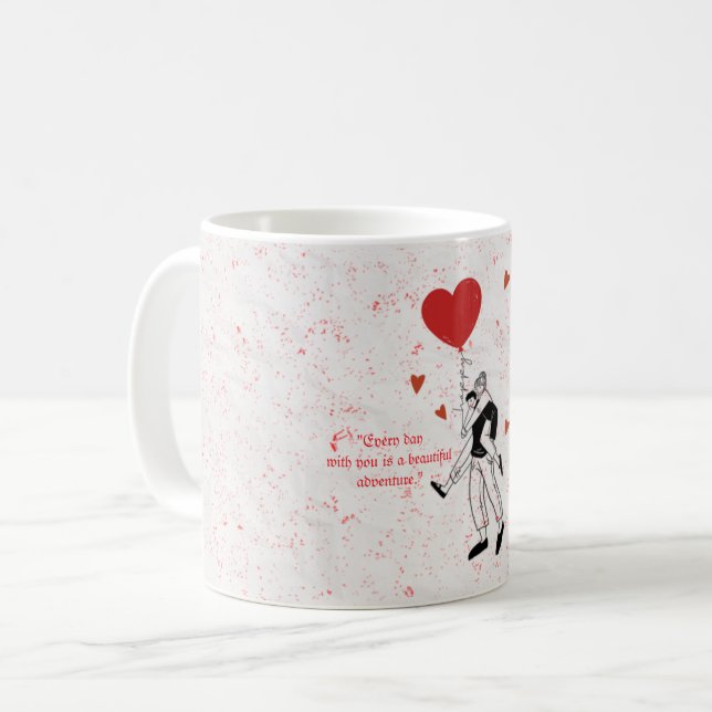 Sweet Adventure Love Kaffeetasse (Vorderseite Links)