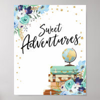Sweet Adventures signalisiert Reisedusche Dessertt