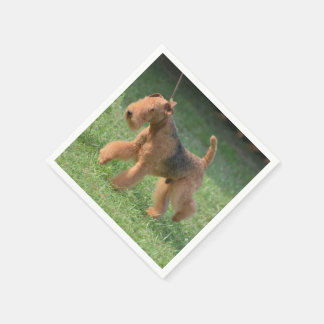 Sweet Airdale Terrier Serviette