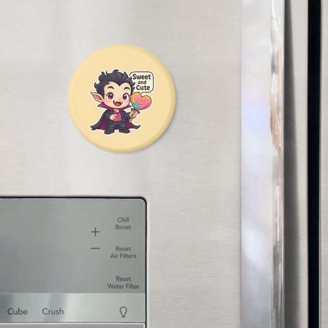 "Sweet and Cute" Chibi Vampire Magnet (In Situ (Kühlschrank))