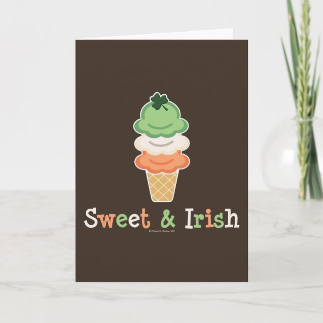 Sweet and Irish Greeting Card Karte (Vorderseite)