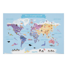 Sweet and Lovely Children World Map