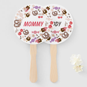 Sweet and Salty Baby Dusche Weißes Set Fans Fächer