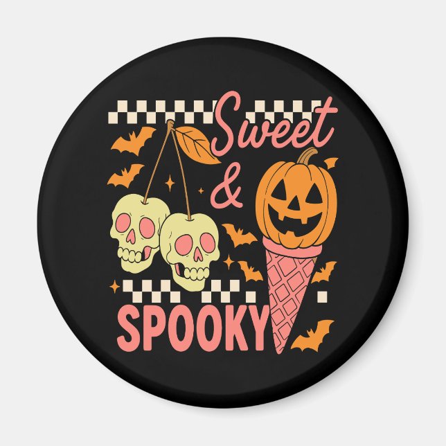 Sweet and Spooky Niedlich Halloween Magnet (Vorne)