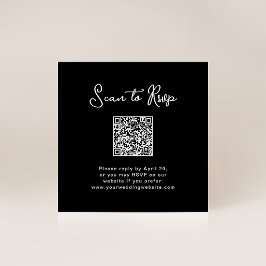 Sweet and Whimsical Black | UAWG mit QR-Code Begleitkarte