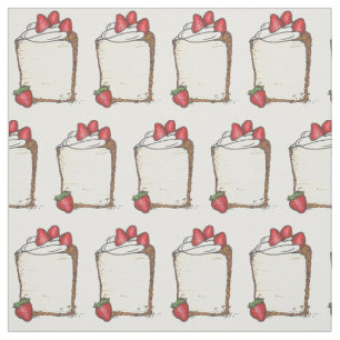Sweet Angel Food Angelfood Cake Slice Erdbeeren Stoff