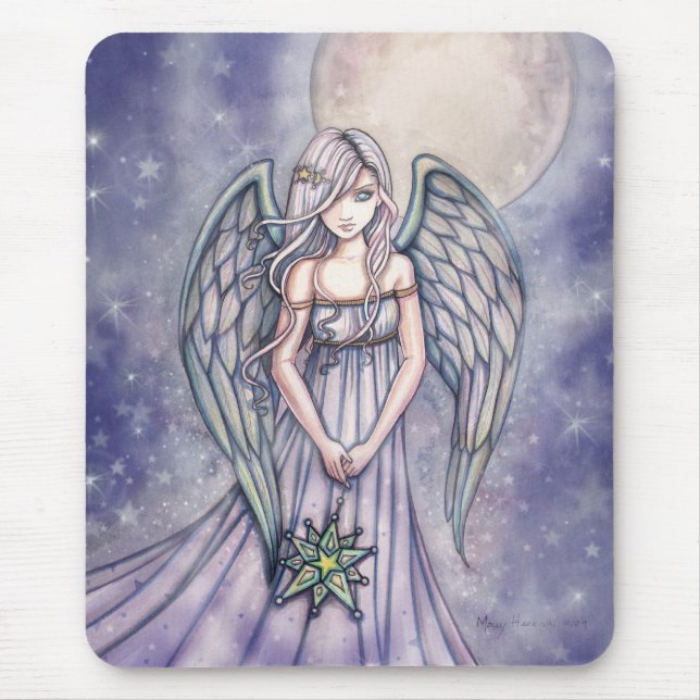 Sweet Angel Mousepad von Molly Harrison (Vorne)
