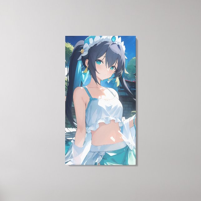 Sweet Anime art. Leinwanddruck (Vorderseite)