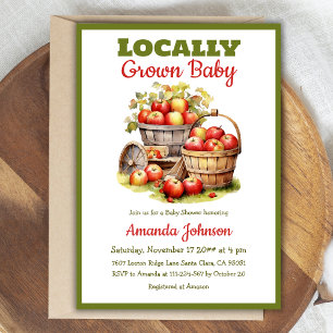 Sweet Apple Harvest Locale Grown Baby Shower Einladung