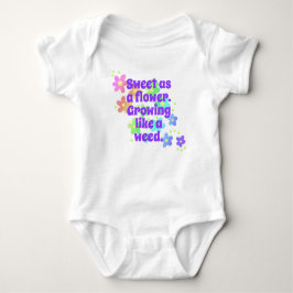 "Sweet as a Blume" Niedlich Rainbow Baby Bodysuit Strampler