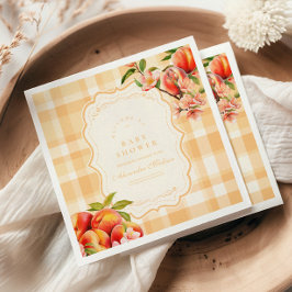 Sweet as a Peach Baby Dusche Serviette