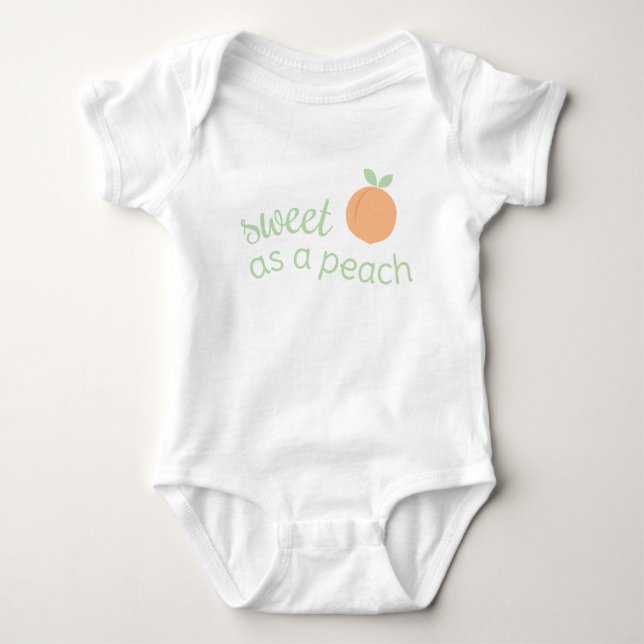 Sweet as a Peach Baby Shirt (Vorderseite)