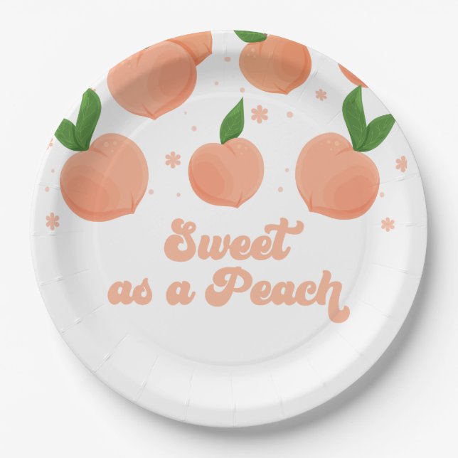 Sweet as a Peach Birthday Paper Teller (Vorderseite)