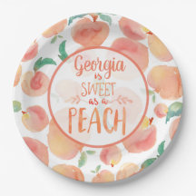 Sweet as a Peach Birthday Party Teller
