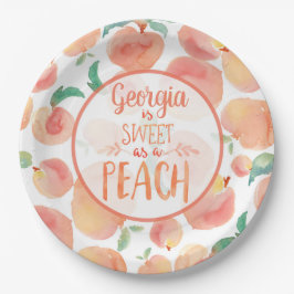 Sweet as a Peach Birthday Party Teller