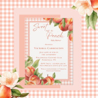 Sweet as a Peach Kariert Baby Shower