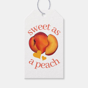 Sweet as a Peach Paches 16 16 16 Geburtstag Geschenkanhänger