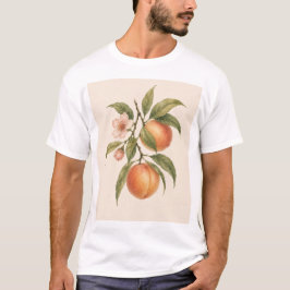 Sweet as a Peach | Vintage Peach Botanical Design T-Shirt