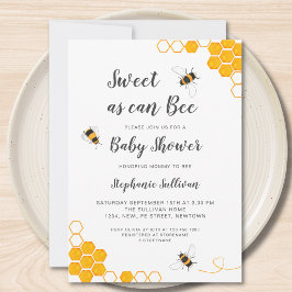 Sweet as Can Beat Budget Baby Dusche Einladung