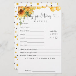 Sweet as can bebe Baby Dusche Vorhersage Ratschläg